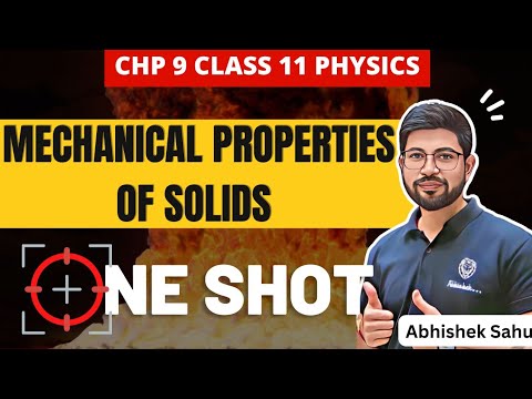 Mechanical Properties of Solid Oneshot || Class 11 Chapter 9 Oneshot Physics || Elasticity Oneshot