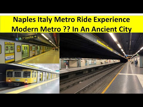 Naples Italy Metro System Ride Experience. Surprising Metro in Ancient City