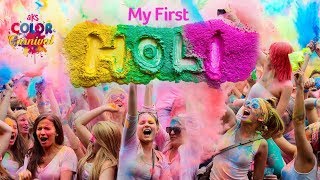 My First Holi In Dubai !!! Aks Color Carnival Dubai Vlogger