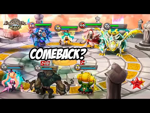 1% HP COMEBACK with LORA in Summoners War G3 RTA