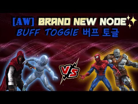 Marvel Contest Of Champions(MCOC) Alliance War Season 10 Node Buff Toggle Korg, Spider man