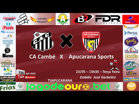 C A CAMBÉ X APUCARANA SPORTS - CAMPEONATO PARANANENSE SUB-20