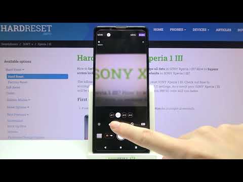 How to Turn On/Off Location Tags in SONY Xperia 1 III Basic Camera Mode
