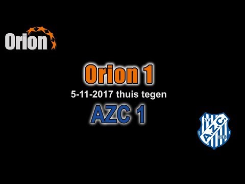 Orion 1 vs AZC1 5-11-2017: de doelpunten (HD)