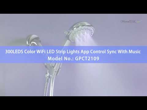 Stainless Steel Handheld Shower Head with 5 Spray Settings 5ft Steel Hose