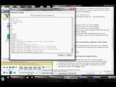 Cisco Packet Tracer Discovery D4-553 - Implementing Access Control Lists