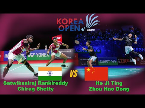 Korea Open 2023 | S Rankireddy/C Shetty vs He Ji Ting/Zhou Hao Dong India Vs China semifinal #bwf