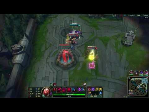 Vladimir (urf gameplay) fountain Quadra kill !