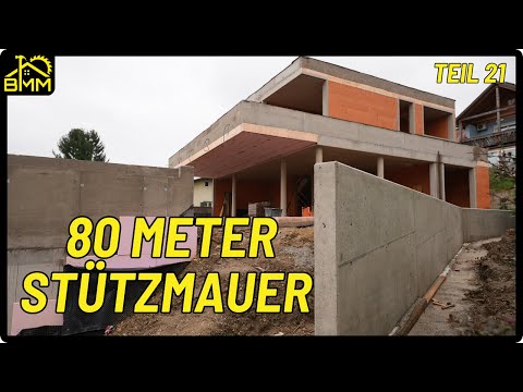 Stützmauern betonieren   | Traumhaus Teil 21