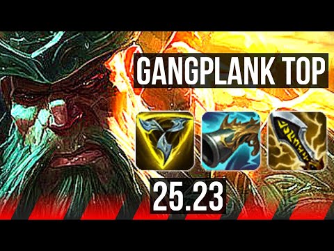 GANGPLANK vs GAREN (TOP) | 54k DMG, 700+ games, 12/4/12 | KR Grandmaster | 25.23