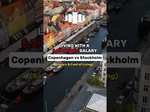 Copenhagen vs Stockholm: living costs #copenhagen #stockholm #sweden #denmark #money #rent #salary