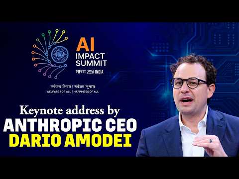 LIVE: Anthropic CEO Dario Amodei address at AI India impact summit in Delhi | AI Growth|Global South