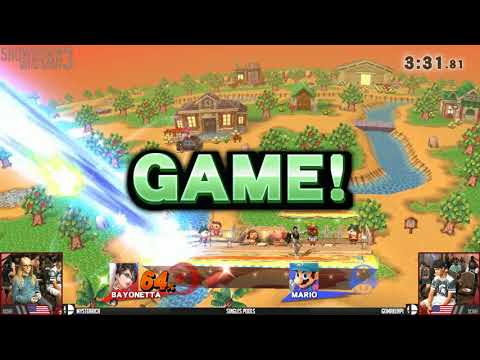 SBR3 SINGLES POOLS - Mystearica (Bayonetta) vs Gomakenpi (Mario)