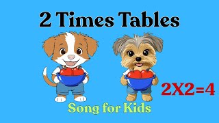2 Times Table Song for Kids | Math Song for Preschool &amp; Elementary | Theo Baba Tales