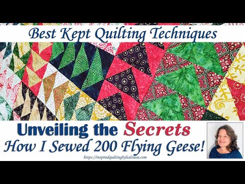 Unveiling My Secrets: Making 200 Flying Geese | Lea Louise Quilts Tutorial