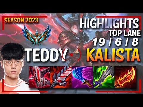 Teddy KALISTA Top - HIGHLIGHTS - KR SoloQ Ranked