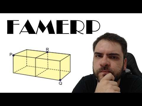 FAMERP/2020 Two identical cubes, with edges of 1 dm, were joined with a perfect overlap of