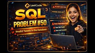 YouTube video 'LeetCode 1683 Invalid Tweets Solution | SQL | Easy Problem'