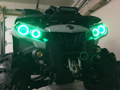 YouTube video about: Can am outlander halo lights?