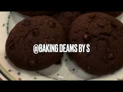 Double chocolate chip cookies 🍪 #baking