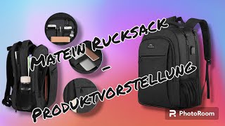 MATEIN Rucksack , Großer Laptop Rucksack 17 Zoll Schulrucksack Laptoptasche mit USB Ladeanschluss