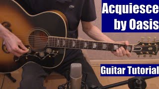 Acquiesce by Oasis (Guitar Tutorial with the Isolated Vocal Track by Oasis)