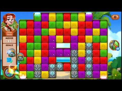 Lost Island Blast Adventure Level 2034 - NO BOOSTERS 🏝️ | SKILLGAMING ✔️