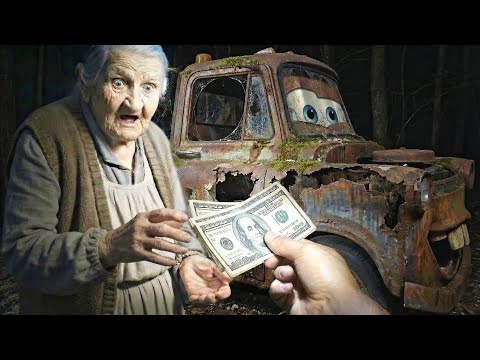 Restoring Completely Burned Tow Mater ($300 DEAL) | FULL ASMR PROCESS