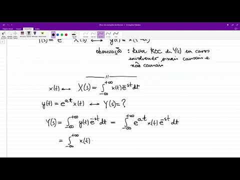 Transformada de Laplace - Propriedades - Deslocamento (tempo e s)