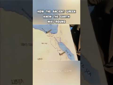 Carl Sagan explains how the Ancient Greek knew the earth was round