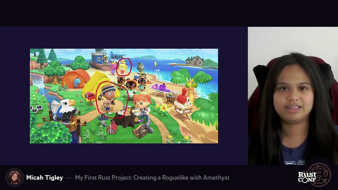 RustConf 2020 - My First Rust Project: Creating a Roguelike with Amethyst by Micah Tigley