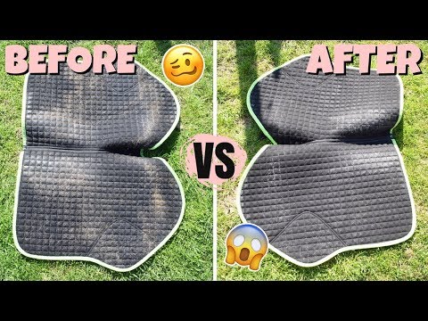 YouTube video about: How to remove horse hair from saddle pad?
