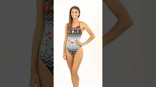 Sporti Granny Sweater Holiday Groovy Thin Strap One Piece Swimsuit | SwimOutlet.com