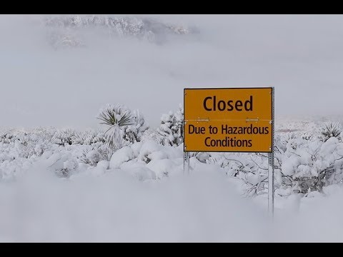 Snow closes Red Rock Canyon, residents enjoy rare snowfall