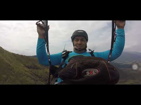 Voo de parapente, rampa de Japeri. Meu 6° voo.