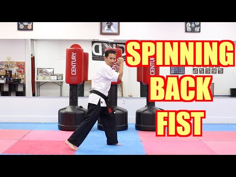 KARATE Lesson 18 - Spinning Back Fist