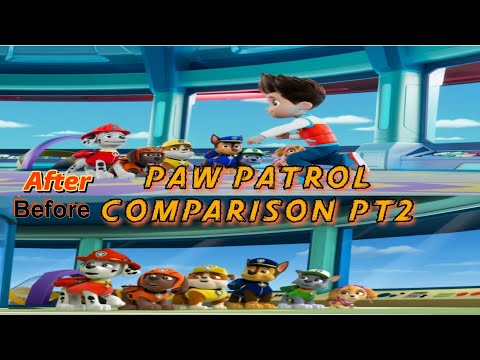 Paw Patrol On A Roll Scene Comparison || New Pipeline & Old Pipeline PT2 ||