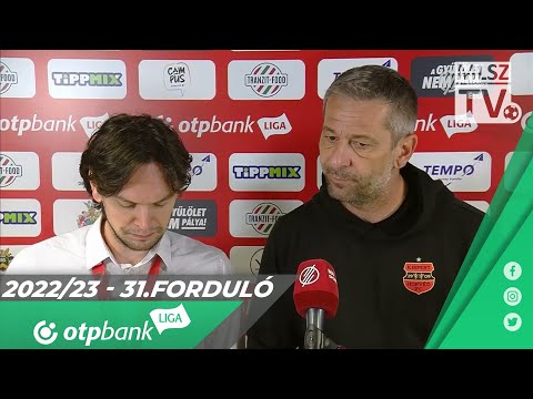 Edzői értékelések a DVSC - Budapest Honvéd mérkőzésen