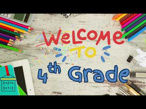 Welcome to 4th Grade! | Classroom Digital Background
