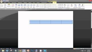 Microsoft Word: How to Center Tables