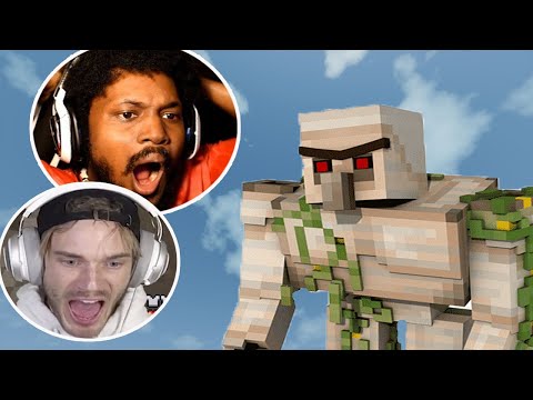 Gamers Reaction to First Seeing a Iron Golem in Minecraft