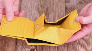 Яскравий жіночий гаманець з монетницею KARYA 21376 Жовтий