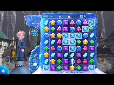 Disneys Frozen Free Fall Snowball Fight Level 36 No Boosters 3 Stars