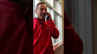 DC Bob Slowik is fired up for our 27th overall pick, Tristan Marois ????  #cfl #stampeders