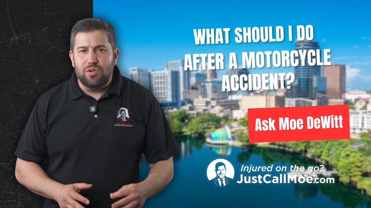 What should I do after a motorcycle accident?
