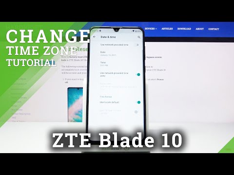 How to Set Up Date and Time in ZTE Blade 10 – Open Date And Time Settings