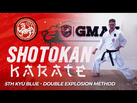 Shotokan Karate - 5th Kyu Blue - Double Explosion Method thumbnail