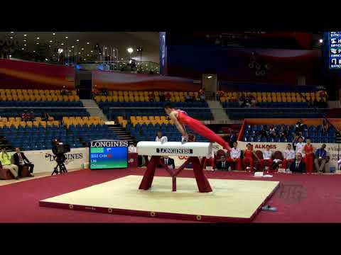 LIN Chaopan (CHN) - 2018 Artistic Worlds, Doha (QAT) - Qualifications Pommel Horse