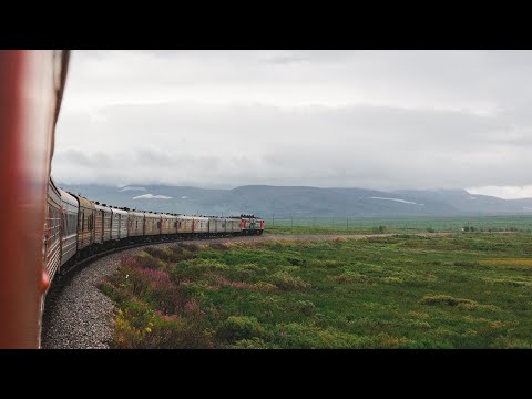 Riding Polar Express Train from Vorkuta to Labytnangi