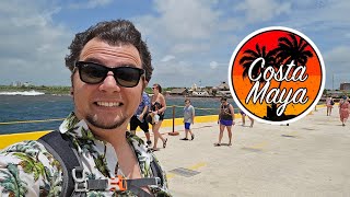 PPP group cruise day 4. A VERY windy day at Costa Maya. Royal Caribbeans Wonder of the Seas.